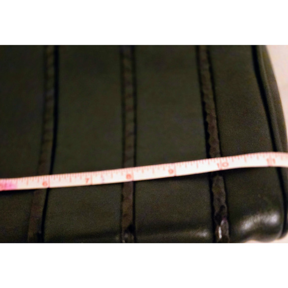 Vintage Anne Klein for Calderon Black Leather Crossbody Bag - Picture 8 of 11